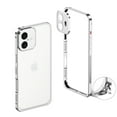thumbnail image 1 of For iPhone 16 Metal Bumper Phone Case,Bumper Frame Slim Fit No Back Design Excellent Heat Dissipation,with Lens Protection,Shockproof Anti-fall Rugged Frame Phone Case,Silver, 1 of 8