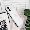 thumbnail image 1 of For iPhone 16 Plus Case Clear, Translucent Ultra Slim Fit Drop Protection Anti-Scratch Bumper Not-Yellowing Rugged Minimalist Phone Case for Apple iPhone 16 Plus, Black, 1 of 7