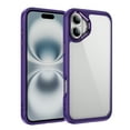 thumbnail image 1 of for iPhone 16 Plus Case Clear, [Wireless Charging][Anti-Yellowing][Military-Grade Protection] Hybrid Clear Back Shockproof Slim Magnetic Phone Case for iPhone 16 Plus,Purple, 1 of 7
