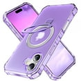 thumbnail image 1 of for iPhone 16 Plus Case, [Compatible with MagSafe][Anti-Yellowing][Military-Grade Protection] Shockproof Corner Enhanced Protection Magnetic Phone Case for iPhone 16 Plus,Purple, 1 of 6
