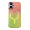 thumbnail image 1 of For iPhone 16 Plus Case, Compatible with Magsafe Gradient Color Design Wireless Charging Slim Fit Anti-Scratch Shockproof Drop Protection Magnetic Phone Case for Apple iPhone 16 Plus, Yellow, 1 of 7