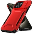thumbnail image 1 of for iPhone 16 Plus Case: Dual Layer Protective Heavy Duty Camera Lens Slide Cover Shockproof Rugged - Military Protection Bumper Tough Grip Phone Case For iPhone 16 Plus,Red, 1 of 7