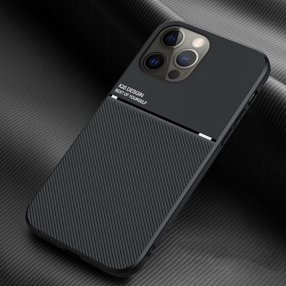for iPhone 16 Plus Case, Luxury Ultra Slim with Magnetic Matte Dual Layer Shockproof Bumper Frame Drop Protection Hybrid Phone Case Cover for iPhone 16 Plus, Black