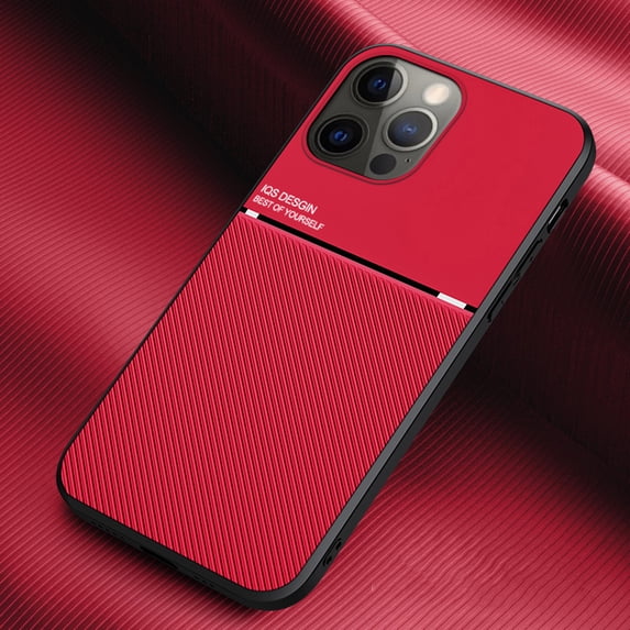 for iPhone 16 Plus Case, Luxury Ultra Slim with Magnetic Matte Dual Layer Shockproof Bumper Frame Drop Protection Hybrid Phone Case Cover for iPhone 16 Plus, Red