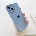 thumbnail image 1 of for iPhone 16 Plus Case Luxury for Women Girls Cute Love Heart Pattern Plating Shockproof Raised Full Camera Lens Protection Cover Anti-Scratch Phone Case for iPhone 16 Plus,Blue, 1 of 9
