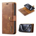 thumbnail image 1 of for iPhone 16 Plus Case, PU Leather Detachable Vintage Wallet Flip Magnetic Clousure Drop Protective Slim Phone Case Cover for iPhone 16 Plus with Card Holder - Brown, 1 of 7