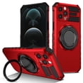 thumbnail image 1 of For iPhone 16 Plus Case with Ring Stand,2-Layer Full Body Heavy Duty Shockproof Rugged,360°Rotatable Ring Holder Magnetic Kickstand,Non-Slip Protective Phone Case for iPhone 16 Plus,Red, 1 of 11