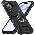 thumbnail image 1 of For iPhone 16 Plus Case Rugged, With Grip Ring Holder Rotating Kickstand Easy to Hand Compatile with Car Mount Anti-Scratch Heavy Duty Protective Phone Case for Apple iPhone 16 Plus, Black, 1 of 8