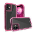 thumbnail image 1 of for iPhone 16 Plus Case, Support Wireless Charging, Crystal Clear Case Protective Shockproof Bumpers, Not Yellowing Slim Cover for Men Women Hybrid 2 in 1 Military Drop Protection Case,Hotpink, 1 of 5