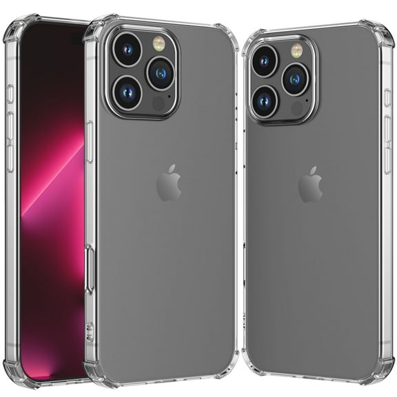 iPhone 16 Plus Case, Takfox Shockproof Rugged Full Protection Soft TPU Bumper Clear Case Shell Ultra-Thin Slim Fit Flexible Rubber Anti-Scratch Protective Phone Cover For iPhone 16 Plus (6.7"),Clear