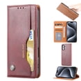 thumbnail image 1 of for iPhone 16 Plus Case Wallet, Business Design with Card Slot Photo Kickstand Magnetic Soft PU Leather Flip Fold Case for iPhone 16 Plus Wallet Case, Winered, 1 of 6