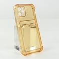 thumbnail image 1 of For iPhone 16 Plus Case,Wallet Phone Case Upgrade Slim Fit Card Slot Transparent Crystal Case Protective Soft TPU Shockproof Case with Card Holder for iPhone 16 Plus,Gold, 1 of 8