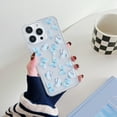thumbnail image 1 of For iPhone 16 Plus Case for Women Girls, Stylish Back Cover Soft TPU Shockproof Drop Protective Slim Fit Anti-Scratch Bumper Phone Case for Apple iPhone 16 Plus, Skyblue Butterfly, 1 of 7