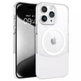 thumbnail image 1 of for iPhone 16 Plus Clear Case, Magnetic Military Grade Drop Protection Anti-Yellowing Cell Phone Cover Compatible with Mag-Safe, Rugged Durable Shockproof Protective Bumper Cover, White, 1 of 8