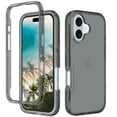 thumbnail image 1 of for iPhone 16 Plus Clear Case, [Military Grade Drop Protection], Transparent Heavy Duty Flexible TPU Hard PC Shockproof Anti-Fall Protection Cover for iPhone 16 Plus Phone Case, Black, 1 of 5