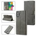 thumbnail image 1 of for iPhone 16 Plus Flip Wallet Case, Classic Card Slots Kickstand Strong Magnetic Premium PU Leather Drop Protective Shockproof Phone Case for iPhone 16 Plus, Gray, 1 of 7