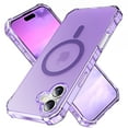 thumbnail image 1 of for iPhone 16 Plus Magnetic Case, Support Mag-Safe Charging, Anti-Fingerprint Slim Shockproof Rugged Wave Edge Frame Design Phone Case Cover for iPhone 16 Plus, Purple, 1 of 6
