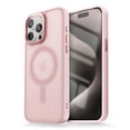 thumbnail image 1 of For iPhone 16 Plus Magnetic Phone Case,Compatible with Mag-safe,Skin-feel Matte Translucent Back,Ultra Slim Anti-Scratch Shockproof Protection Non-Slip Rugged Thin Fit Phone Case,Pink, 1 of 10