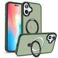 thumbnail image 1 of iPhone 16 Plus Rugged Case Magnetic, Compatible with Magsafe & Accessories Invisible Stand Heavy Duty Protective Shockproof Anti-Scratch Bumper Phone Case for Apple iPhone 16 Plus, Darkgreen, 1 of 6
