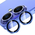 thumbnail image 1 of for iPhone 16 Plus Tempered Glass Camera Lens Protector, Luxury Slim Fit Anti-Scrach Anti-Fingerprint Anti-drop Dust-proof Lens Film for iPhone 16 Plus, Blue, 1 of 5