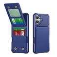 thumbnail image 1 of for iPhone 16 Plus Wallet Case, Built-in 4 Card Holders Kickstand Purse Cover, Military Grade Enhanced Corners Drop Protection, Rugged Protective Phone Case for iPhone 16 Plus, Darkblue, 1 of 9