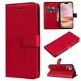 thumbnail image 1 of for iPhone 16 Plus Wallet Case, with Credit Card Holder and Wrist Strap, RFID Blocking PU Leather Flip Magnetic Cell Phone Cover Case for iPhone 16 Plus, Red, 1 of 8