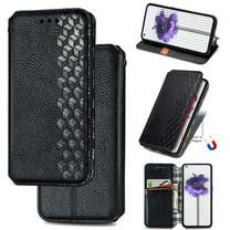 for iPhone 16 Plus Wallet Case, Men's Retro Premium Business PU Leather Classic Magnetic Closure Flip Case with Card Holder [RFID Blocking] Folio Kickstand Shockproof Phone Cover,Black