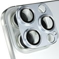thumbnail image 1 of for iPhone 16 Pro Camera Lens Protector, Scratch Resistant Metal Camera Cover with 9H Tempered Glass Lens Screen Protector Rings Accessories [Case Friendly] for iPhone 16 Pro - Silver, 1 of 6