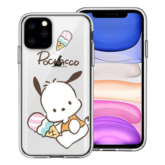 iPhone 16 Pro Case (6.3inch) Sanrio Cute Clear Soft Jelly Cover - Pochacco Orange