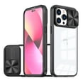 thumbnail image 1 of for iPhone 16 Pro Case with Camera Cover, for iPhone 16 Pro Case Crystal Clear & Not-Yellowing Slim Shockproof Protective Phone Case for iPhone 16 Pro, Black, 1 of 6