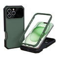 thumbnail image 1 of for iPhone 16 Pro Case [Compatible with Mag-Safe] Rugged Magnetic Phone Case with Military-Grade Drop Protection, Camera Lens Protector Film Heavy Duty Phone Cover for iPhone 16 Pro, Green, 1 of 5