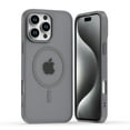 thumbnail image 1 of for iPhone 16 Pro Case, Compatible with MagSafe, Luxury Magnetic Translucent Matte Ultra Slim Protective Military-Grade Drop Protection Lightweight Phone Cover for iPhone 16 Pro, Gray, 1 of 5