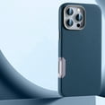 thumbnail image 1 of iPhone 16 Pro Case, Compatible with Magsafe & Car Mount Mangetic Back Cover Shockproof PU Leather Drop Protection Anti-Scratch Dustproof Phone Case for Apple iPhone 16 Pro, Darkblue, 1 of 7