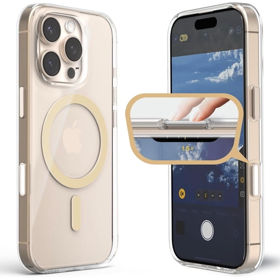 Phone Camera Box iPhone 16 Pro Case Compatible with MagSafe, Camera Control Button ...