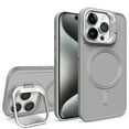 thumbnail image 1 of iPhone 16 Pro Case Magnetic, Compatible with Magsafe & Car Mount Camera Lens Kickstand Drop Protection Shockproof Anti-Scratch Rugged Phone Case for Apple iPhone 16 Pro, Gray, 1 of 8