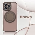 thumbnail image 1 of For iPhone 16 Pro Case with Magnetic Ring Stand Holder [Military Drop Protection] [Compatible with MagSafe] Shockproof Protective Non-Slip Grip Phone Case For iPhone 16 Pro,Brown, 1 of 8