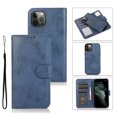 thumbnail image 1 of for iPhone 16 Pro Case, Phone Case Wallet Card Holder PU Leather Stand Flip Case Wrist Strap Magnetic Closure Shockproof Drop Protective Phone Case Cover for iPhone 16 Pro, Darkblue, 1 of 9