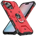 thumbnail image 1 of for iPhone 16 Pro Case with Rotated Ring Holder Kickstand, [Military-Grade Drop Protection] Rugged Heavy Duty Protective Phone Case for iPhone 16 Pro Support Car Mount, Red, 1 of 8