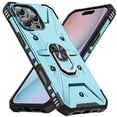 thumbnail image 1 of For iPhone 16 Pro Case Rugged, With Grip Ring Holder Rotating Kickstand Easy to Hand Compatile with Car Mount Anti-Scratch Heavy Duty Protective Phone Case for Apple iPhone 16 Pro, Lightblue, 1 of 8