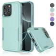 thumbnail image 1 of For iPhone 16 Pro Case, Shockproof Phone Case for Apple iPhone 16 Pro 6.3", Tekcoo Military Grade Protection Heavy Duty Cute Bumper Dual Layer Rugged Sturdy Durable Cover - Mint Green, 1 of 9