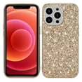 thumbnail image 1 of for iPhone 16 Pro Case, Sparkle Shining Slim Case with Drop Protection Luxury Bling Glitter Cover for iPhone 16 Pro, TPU Shock-Absorbing Materials Anti-Scratch Phone Case for Women Girls, Gold, 1 of 7