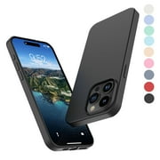 iPhone 16 Pro Case, Takfox For iPhone 16 Pro 6.3" Basic Case [Frosted] Shockproof Case Liquid Silicone Gel Rubber Soft TPU Anti-slip Bumper Thin Matte Slim Phone Case Covers For iPhone 16 Pro,Black