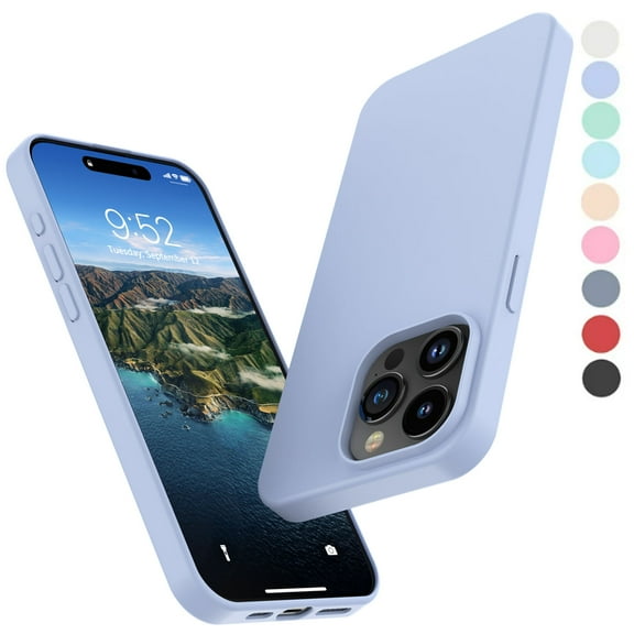 iPhone 16 Pro Case, Takfox For iPhone 16 Pro 6.3" Basic Case [Frosted] Shockproof Case Liquid Silicone Gel Rubber Soft TPU Anti-slip Bumper Thin Matte Slim Phone Case Covers For iPhone 16 Pro,Purple