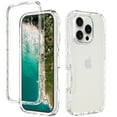 thumbnail image 1 of for iPhone 16 Pro Clear Case, [Military Grade Drop Protection], Transparent Heavy Duty Flexible TPU Hard PC Shockproof Anti-Fall Protection Cover for iPhone 16 Pro Phone Case, Clear, 1 of 6