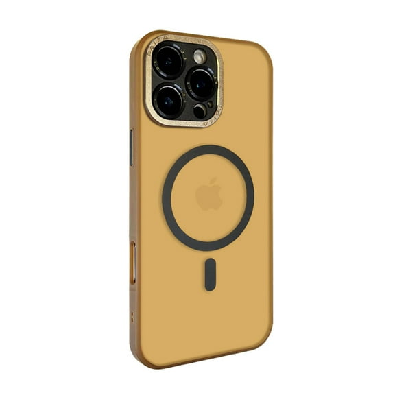 for iPhone 16 Pro Magnetic Case [Military-Grade Drop Protection for iPhone 16 Pro Phone Case] Compatible with Mag-Safe, Camera and Screen Protection, Slim Anti-Scratch Shockproof Case, Gold