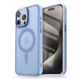 thumbnail image 1 of For iPhone 16 Pro Magnetic Phone Case,Compatible with Mag-safe,Skin-feel Matte Translucent Back,Ultra Slim Anti-Scratch Shockproof Protection Non-Slip Rugged Thin Fit Phone Case,Skyblue, 1 of 10