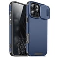thumbnail image 1 of for iPhone 16 Pro Max /15 Pro Max Phone Case, with Sliding Camera Lens Cover Military Grade Non-Slip Anti-fall Shockproof Heavy Duty Non-slip Protective Phone Case Cover, 1 of 13