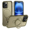 thumbnail image 1 of for iPhone 16 Pro Max 6.9" Magnetic Case, [Compatible with Magsafe] [Invisible Built in Stand & Ring Holder] MIL-Grade Shockproof Full Protective Case,Khaki,For iPhone 16 Pro Max, 1 of 7