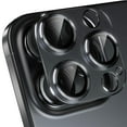 thumbnail image 1 of for iPhone 16 Pro Max Camera Lens Protector, Scratch Resistant Metal Camera Cover with 9H Tempered Glass Lens Screen Protector Rings Accessories [Case Friendly] for iPhone 16 Pro Max - Black, 1 of 6