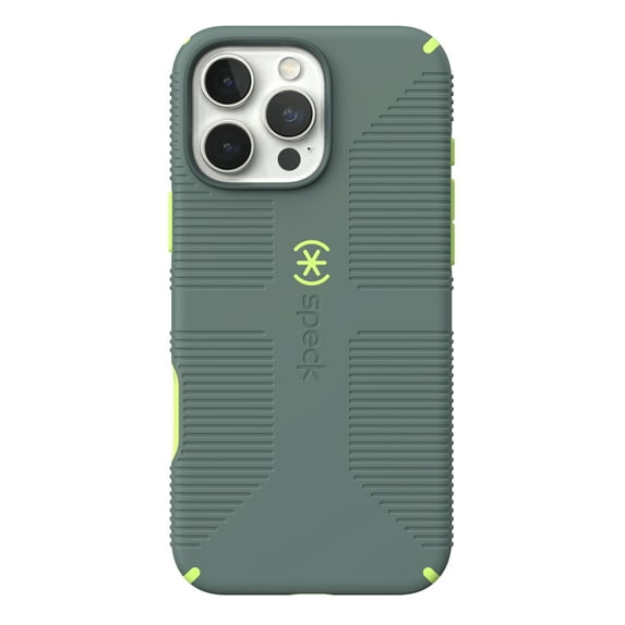 iPhone 16 Pro Max CandyShell Grip with MagSafe in Neo Drab and Glow Green